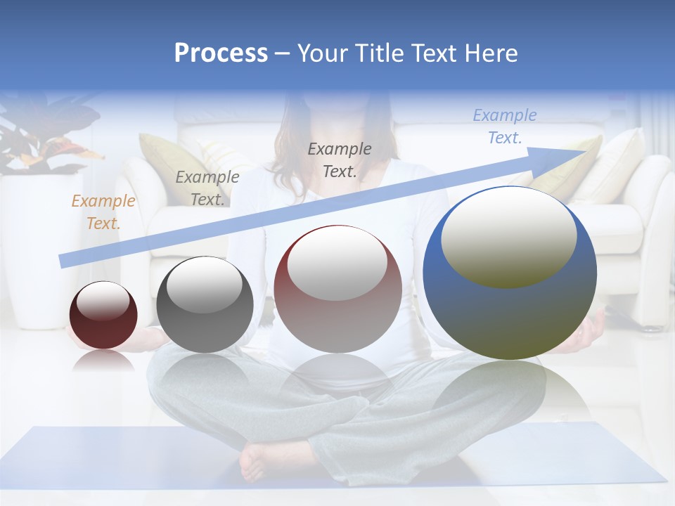 Woman Meditating PowerPoint Template