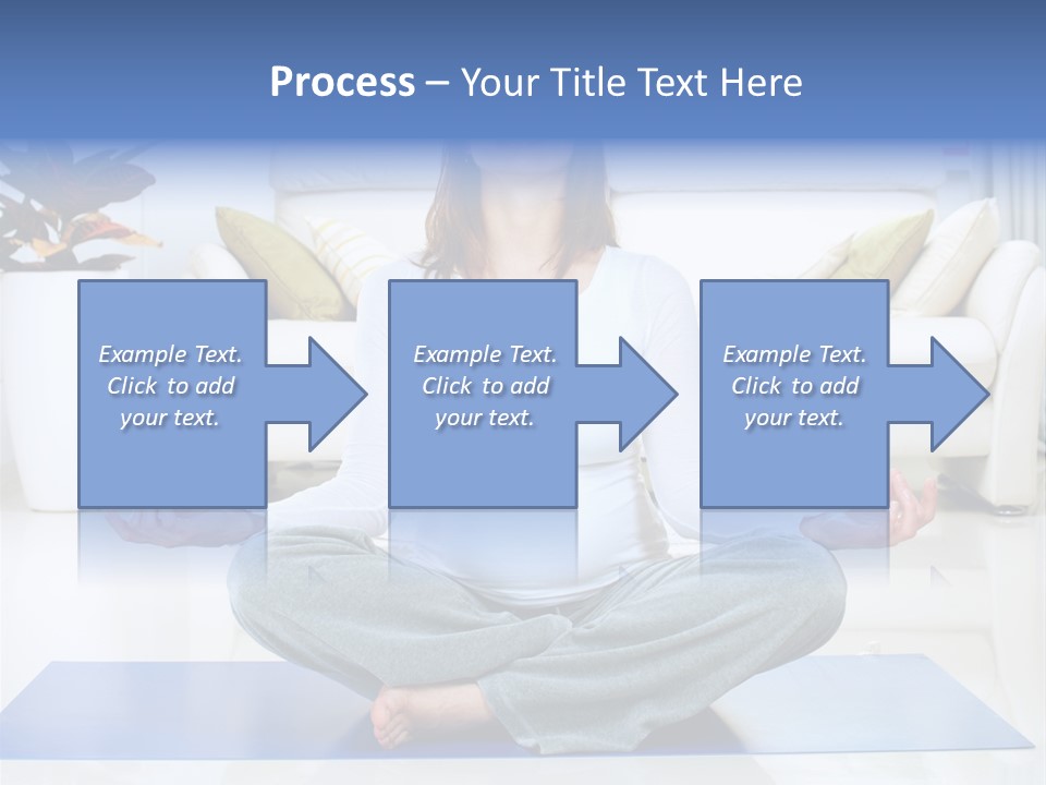 Woman Meditating PowerPoint Template