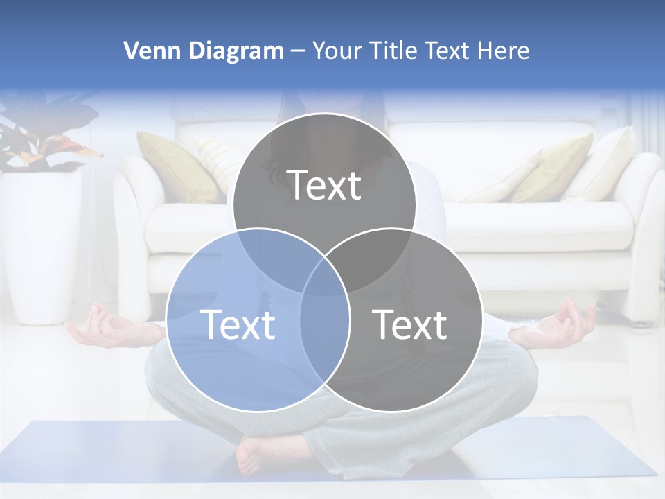 Woman Meditating PowerPoint Template