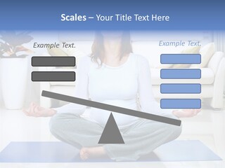 Woman Meditating PowerPoint Template