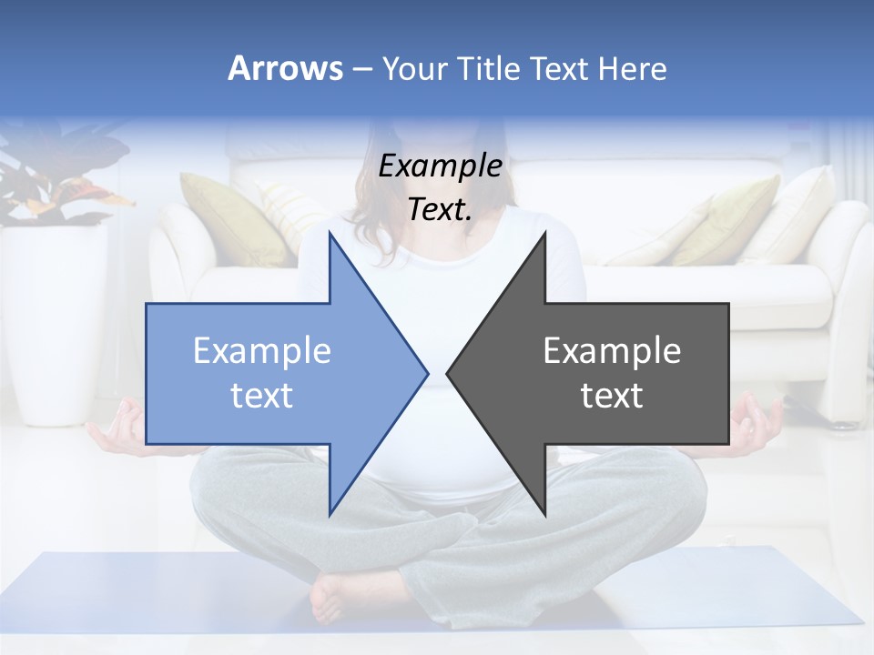 Woman Meditating PowerPoint Template