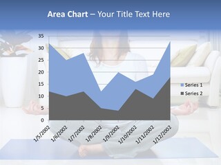 Woman Meditating PowerPoint Template