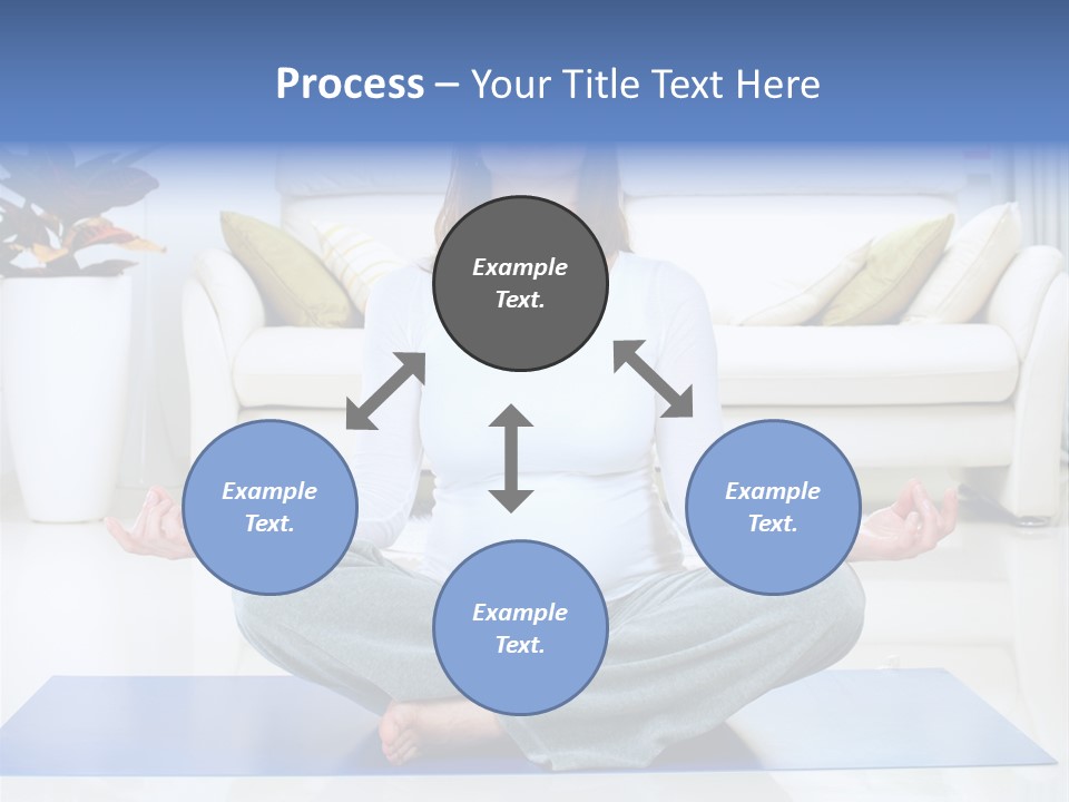Woman Meditating PowerPoint Template