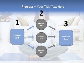 Woman Meditating PowerPoint Template