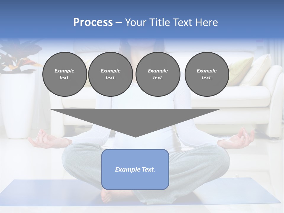 Woman Meditating PowerPoint Template