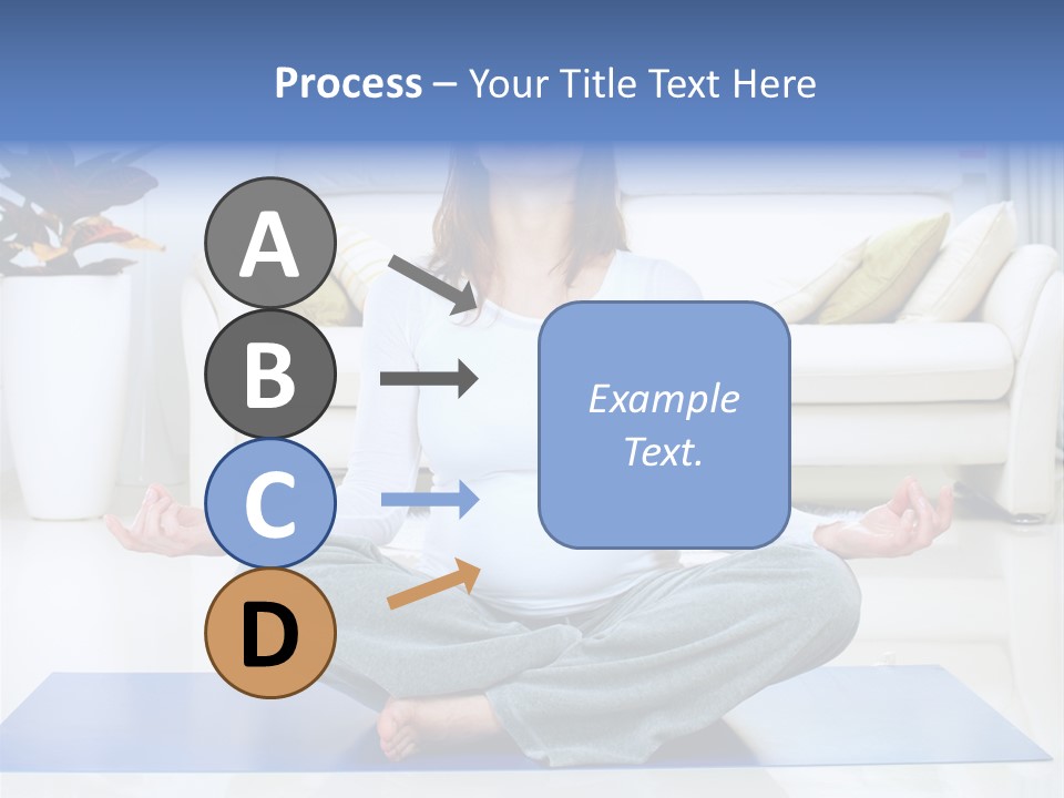 Woman Meditating PowerPoint Template