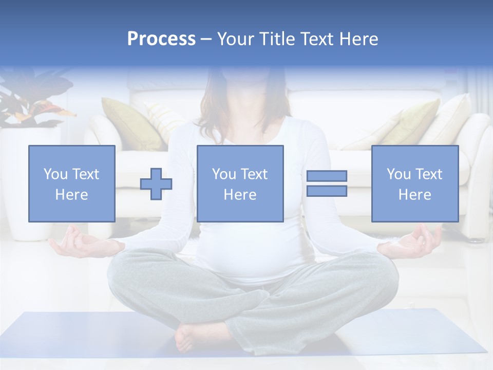 Woman Meditating PowerPoint Template