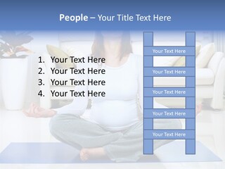 Woman Meditating PowerPoint Template