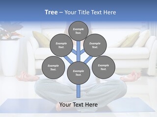 Woman Meditating PowerPoint Template