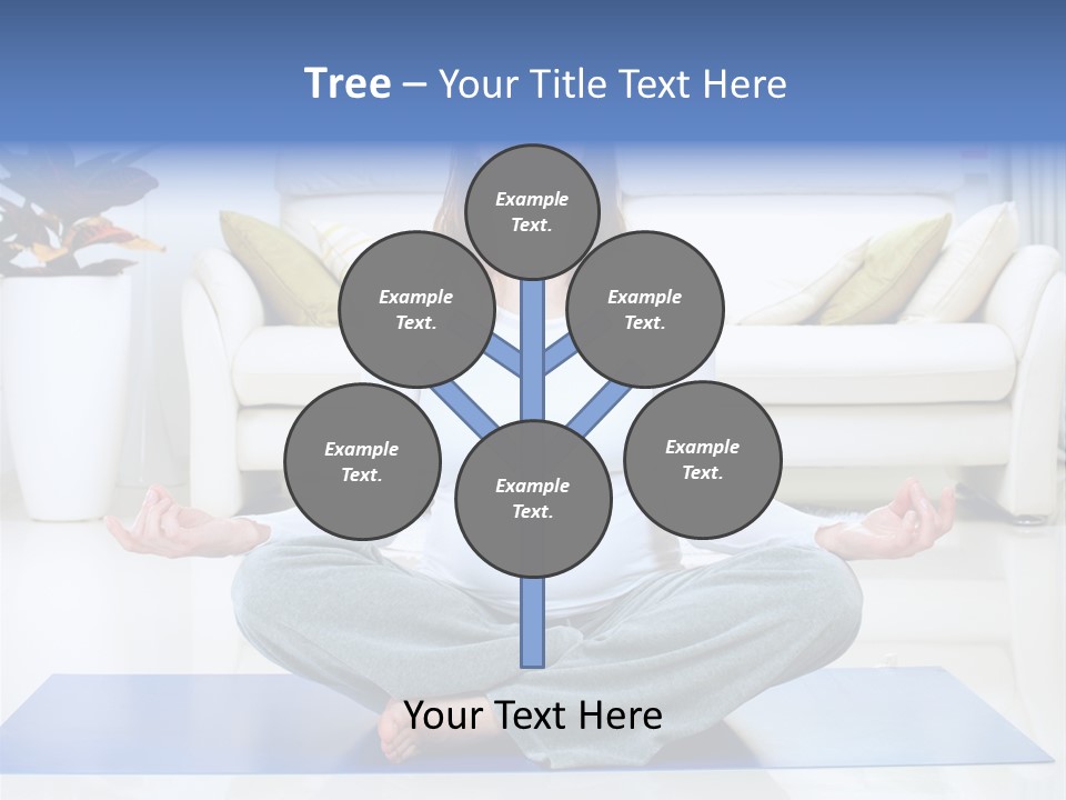 Woman Meditating PowerPoint Template