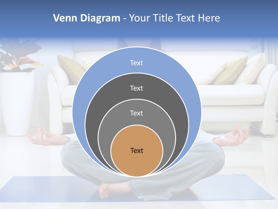 Woman Meditating PowerPoint Template