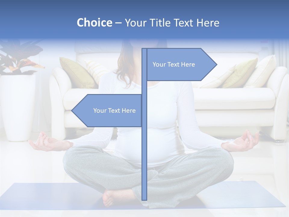 Woman Meditating PowerPoint Template