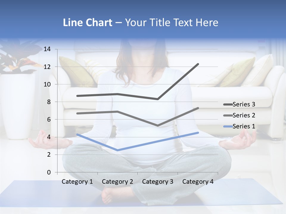 Woman Meditating PowerPoint Template