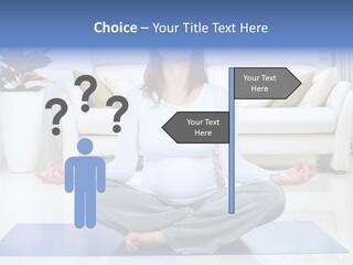 Woman Meditating PowerPoint Template