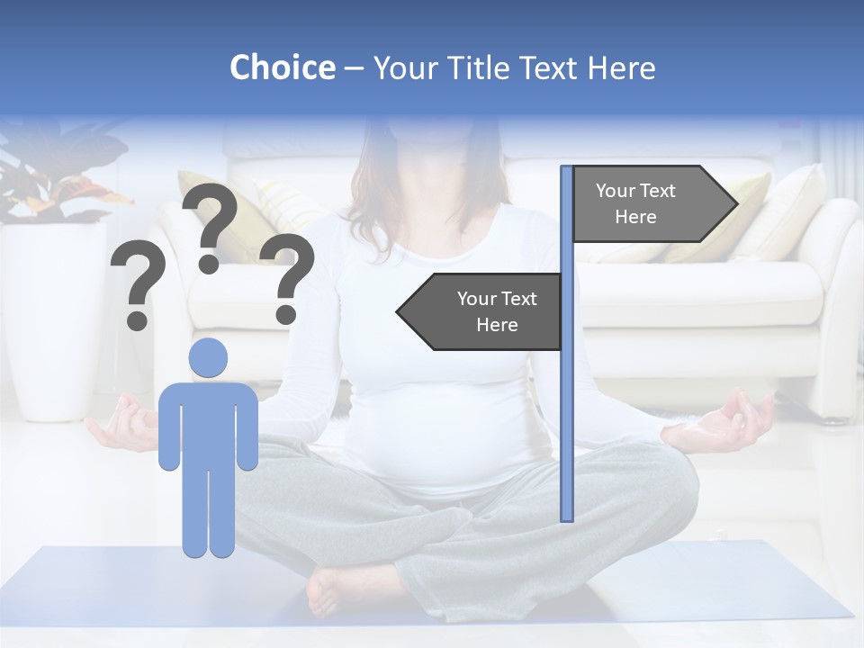 Woman Meditating PowerPoint Template