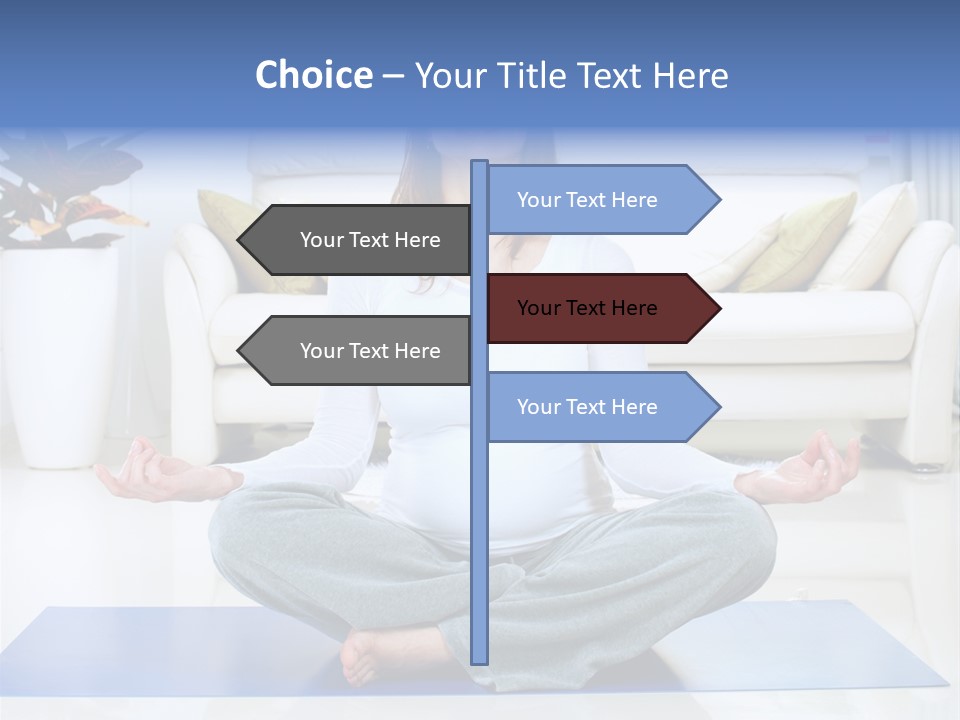 Woman Meditating PowerPoint Template