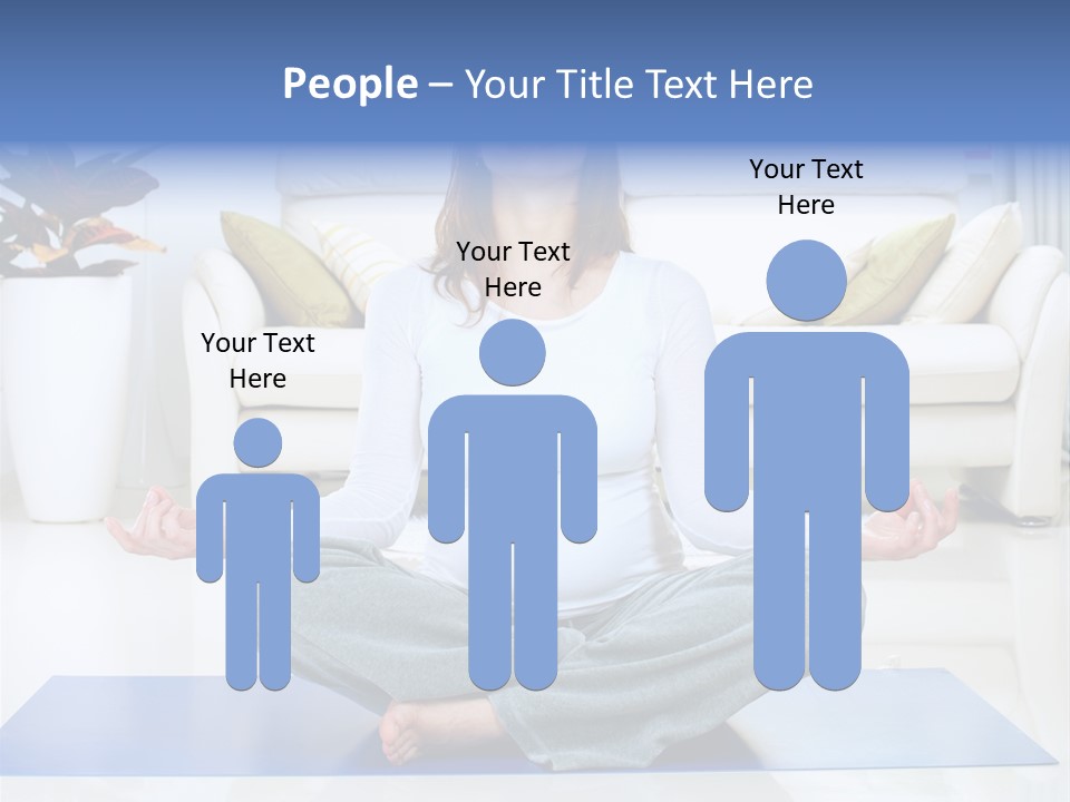 Woman Meditating PowerPoint Template