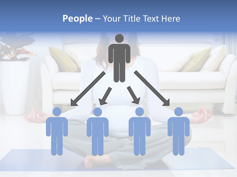 Woman Meditating PowerPoint Template