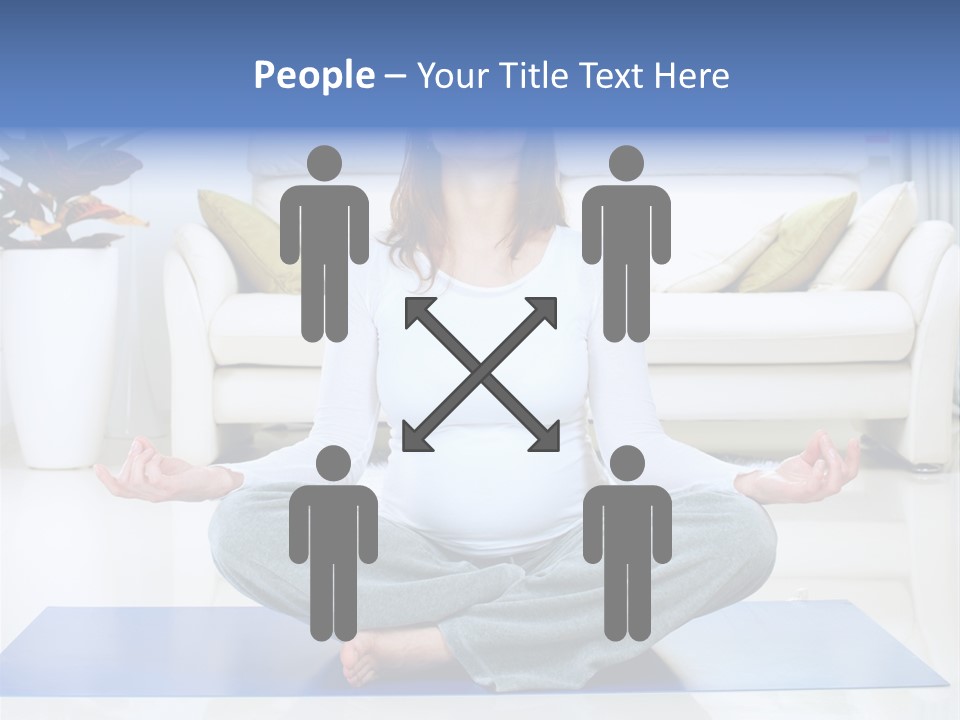 Woman Meditating PowerPoint Template