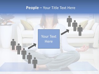 Woman Meditating PowerPoint Template