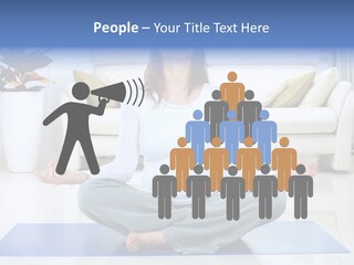 Woman Meditating PowerPoint Template