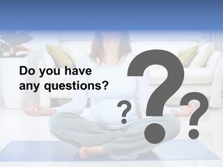 Woman Meditating PowerPoint Template