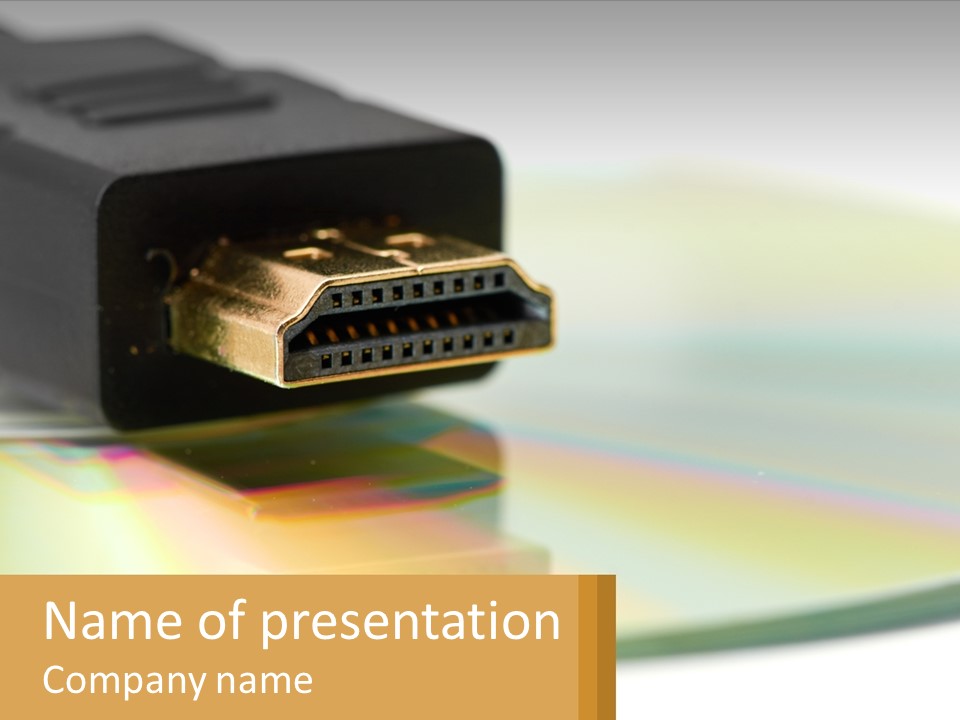 Hdmi Cable PowerPoint Template