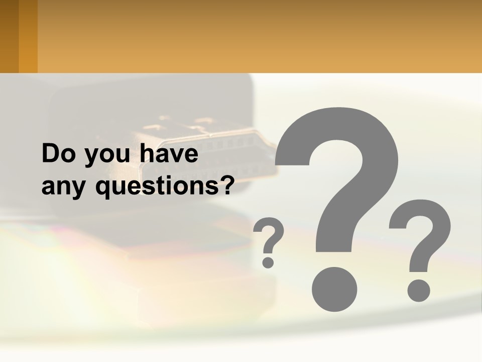 Hdmi Cable PowerPoint Template