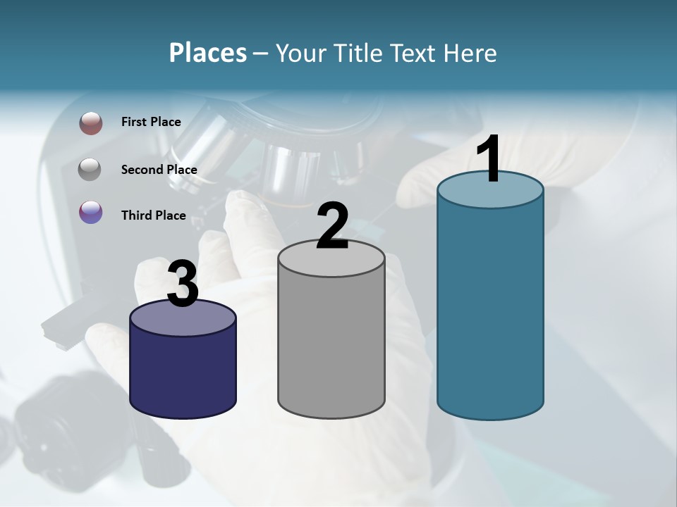Examination Under A Microscope PowerPoint Template