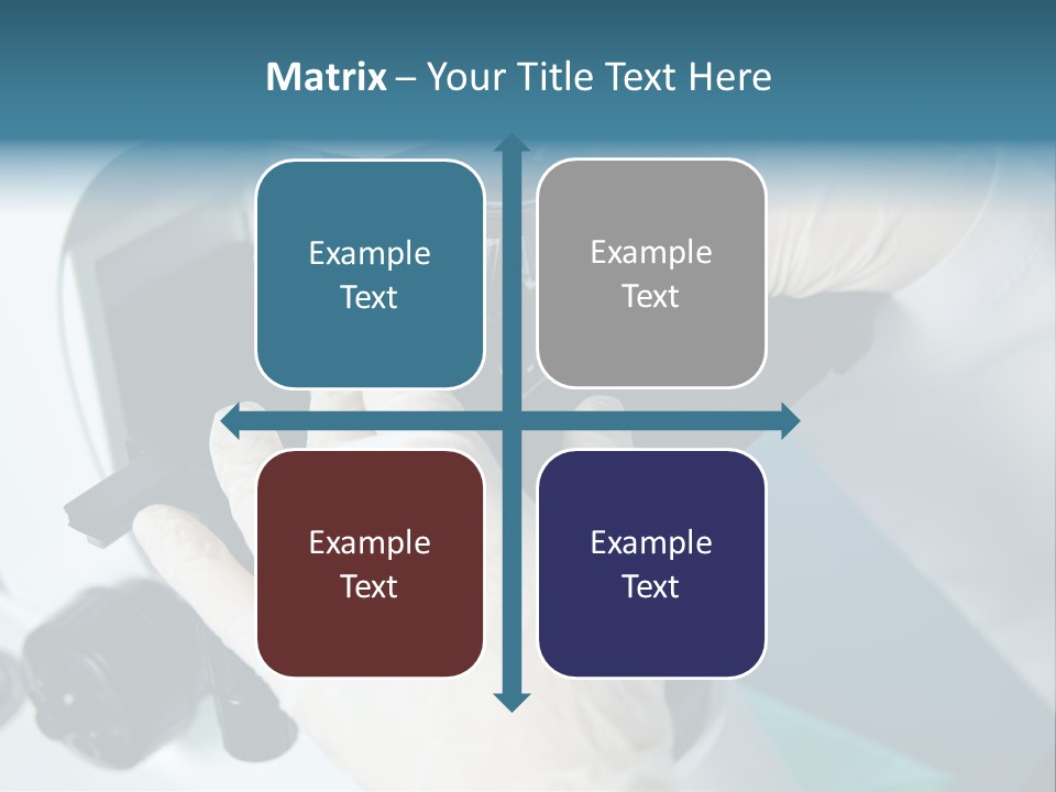 Examination Under A Microscope PowerPoint Template