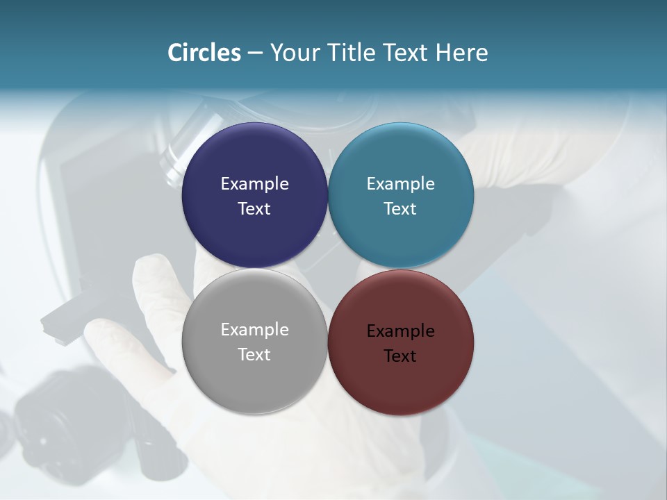 Examination Under A Microscope PowerPoint Template