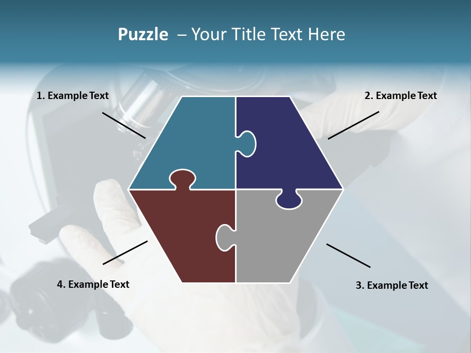 Examination Under A Microscope PowerPoint Template