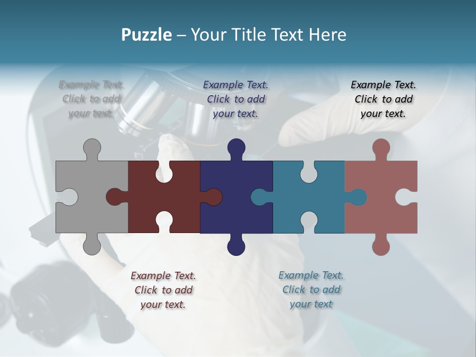 Examination Under A Microscope PowerPoint Template