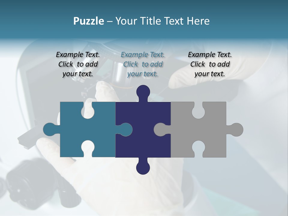 Examination Under A Microscope PowerPoint Template