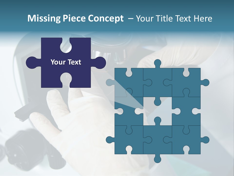 Examination Under A Microscope PowerPoint Template