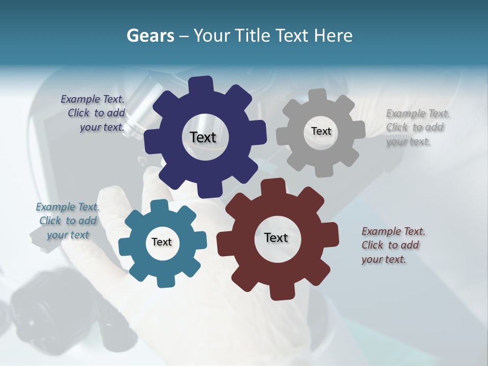 Examination Under A Microscope PowerPoint Template