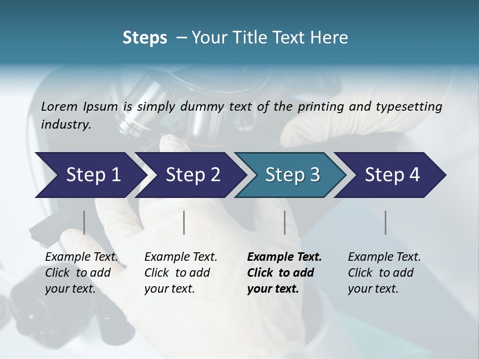 Examination Under A Microscope PowerPoint Template
