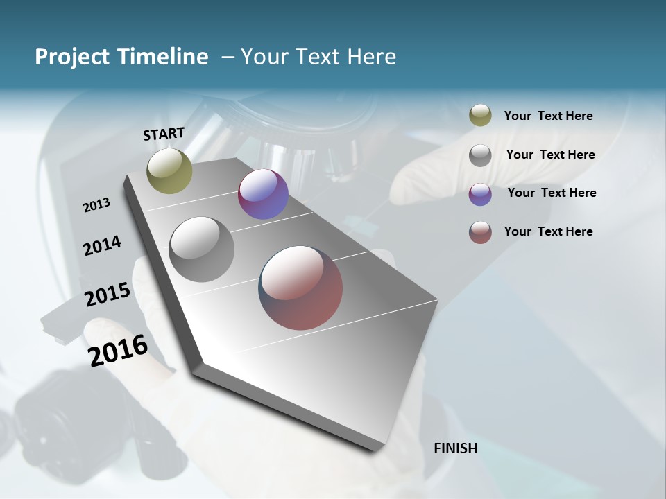 Examination Under A Microscope PowerPoint Template