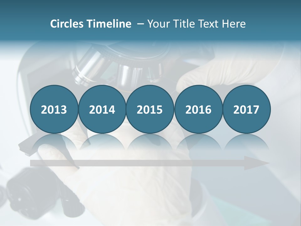 Examination Under A Microscope PowerPoint Template