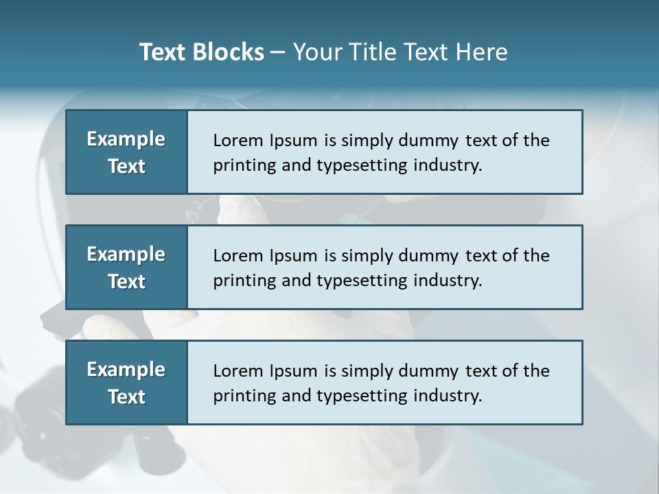 Examination Under A Microscope PowerPoint Template