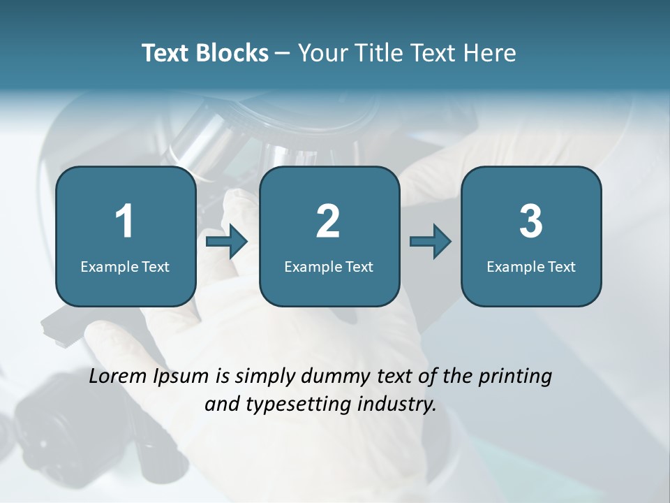 Examination Under A Microscope PowerPoint Template