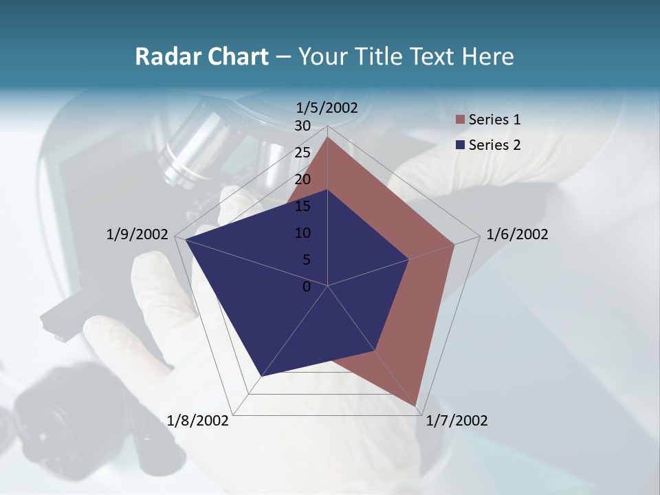 Examination Under A Microscope PowerPoint Template