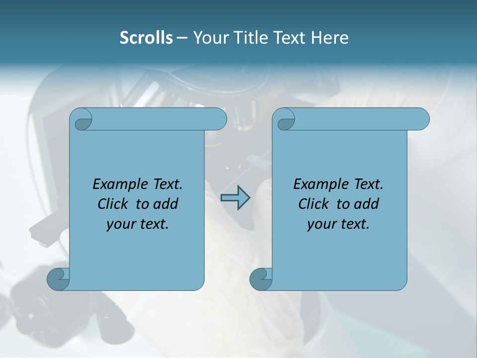 Examination Under A Microscope PowerPoint Template
