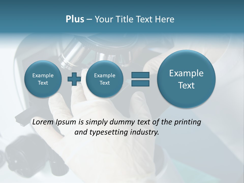Examination Under A Microscope PowerPoint Template