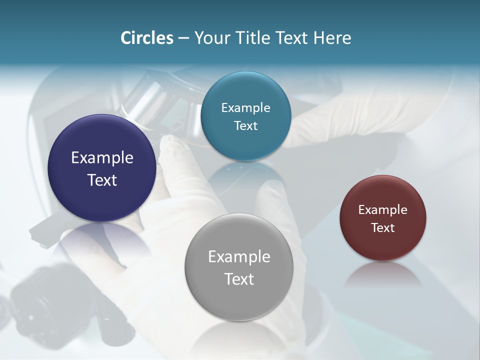 Examination Under A Microscope PowerPoint Template