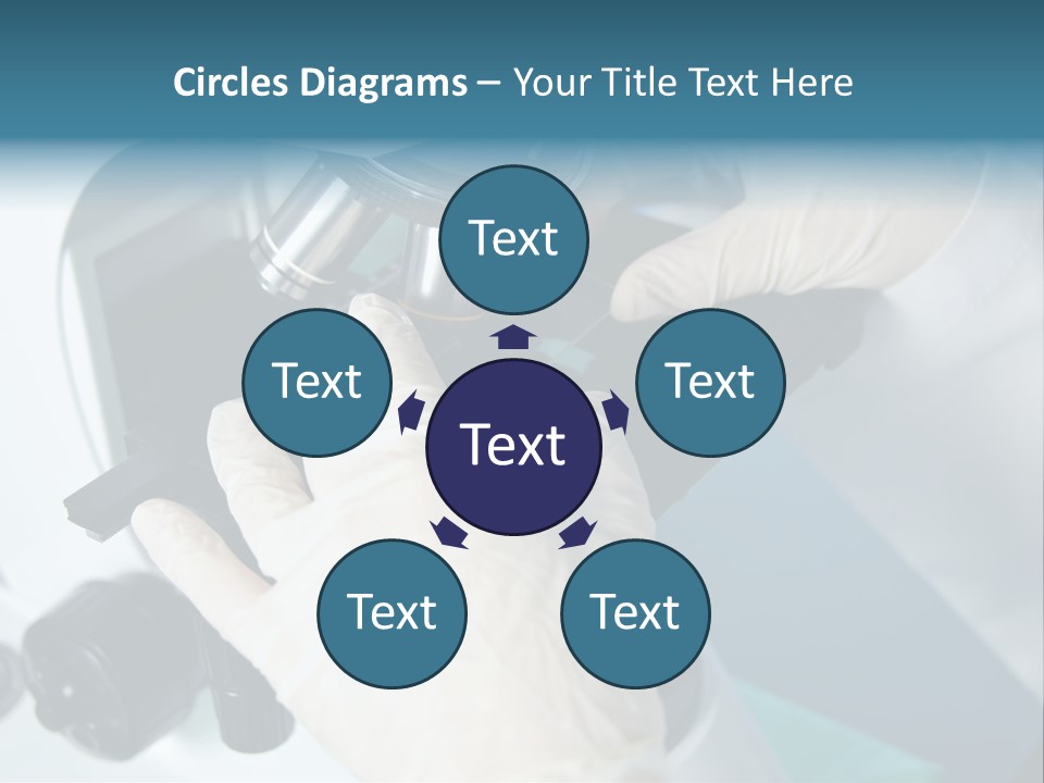 Examination Under A Microscope PowerPoint Template