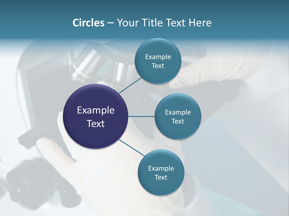 Examination Under A Microscope PowerPoint Template