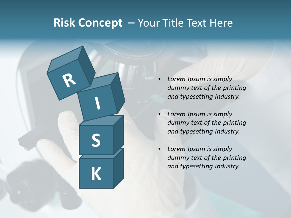 Examination Under A Microscope PowerPoint Template