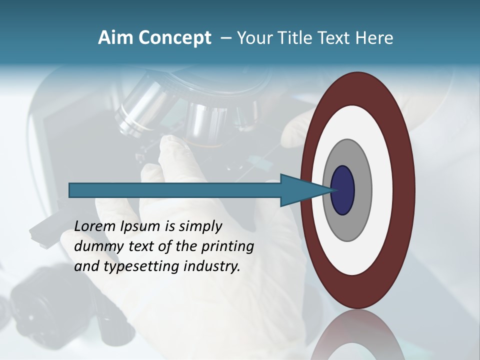 Examination Under A Microscope PowerPoint Template