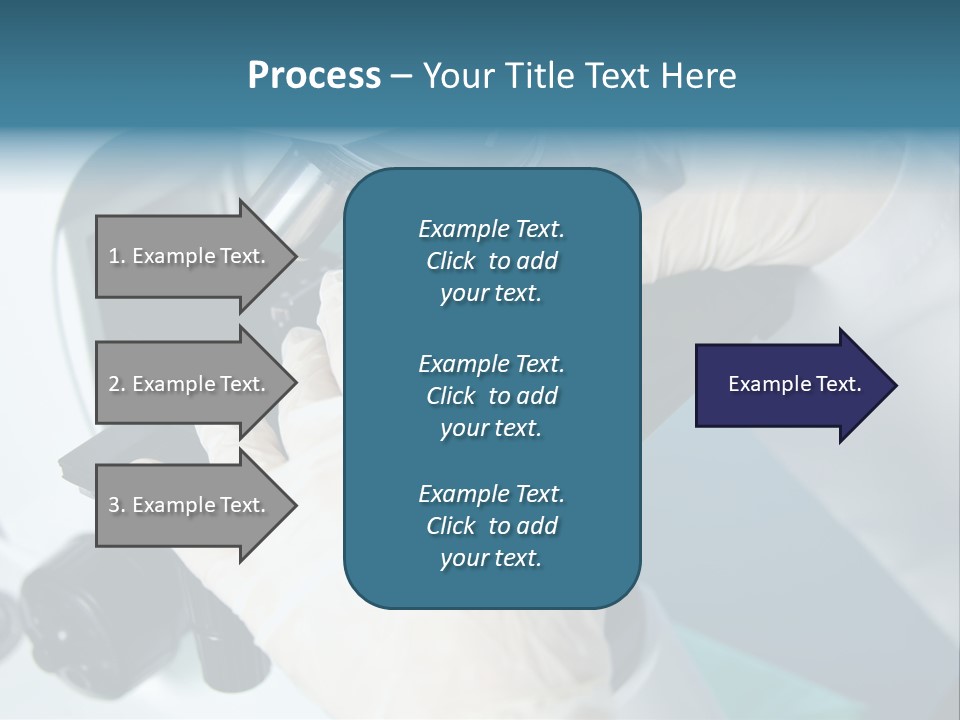 Examination Under A Microscope PowerPoint Template